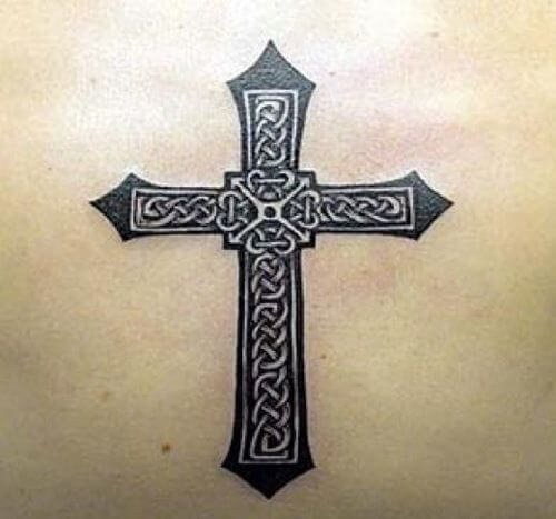 italian cross tattoos for women