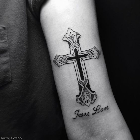 30 Cross Tattoo Designs for Men  Meaning  The Trend Spotter