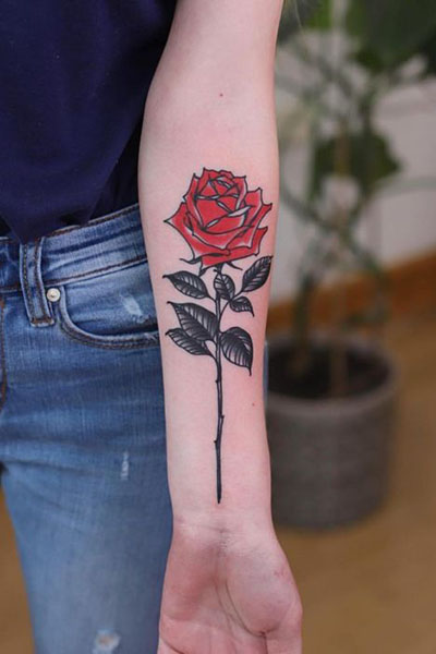 Rose Tattoos On Hand