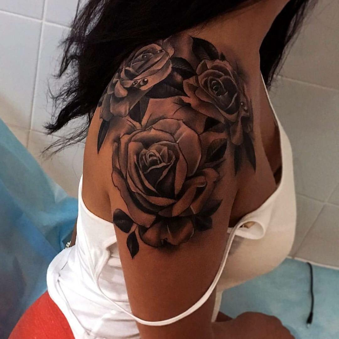 Salice rose neck tattoo 2020