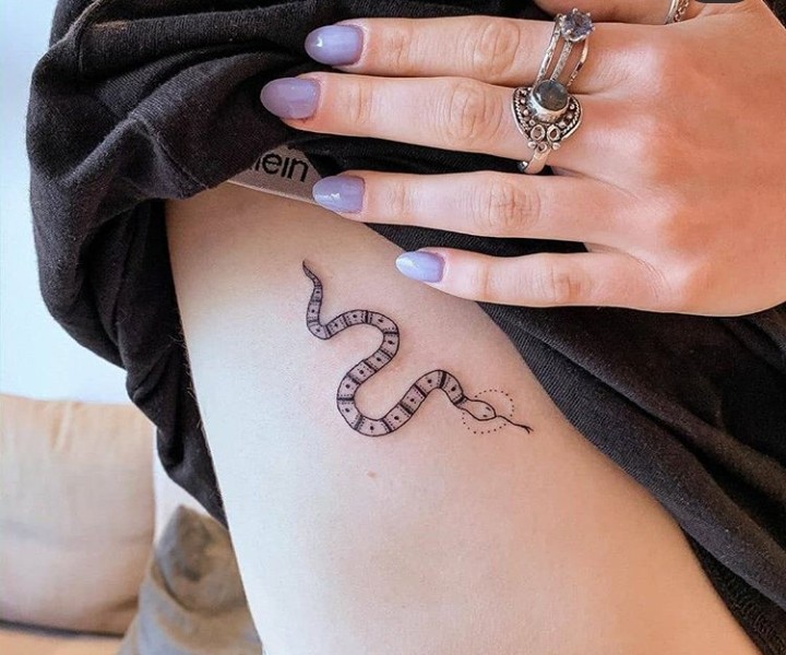 Waterproof Black  White Tattoo Snake Women Body Hand Art Drawing Temporary  Stickers Men Neck Wrist Finger Tatto 1056cm  Temporary Tattoos   AliExpress