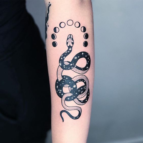 Half healed half fresh Double snake ouroboros Bill Smiles Thistle and  Pearl Asheville NC  rtattoos