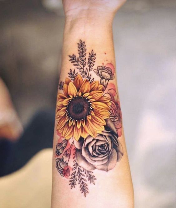 35 Beautiful Sunflower Tattoos for the Bright and Optimistic ...