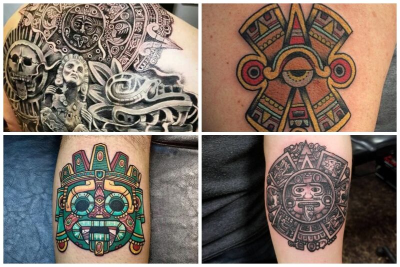 35 Aztec Tattoo Ideas for the Warrior in You - Inspirationfeed