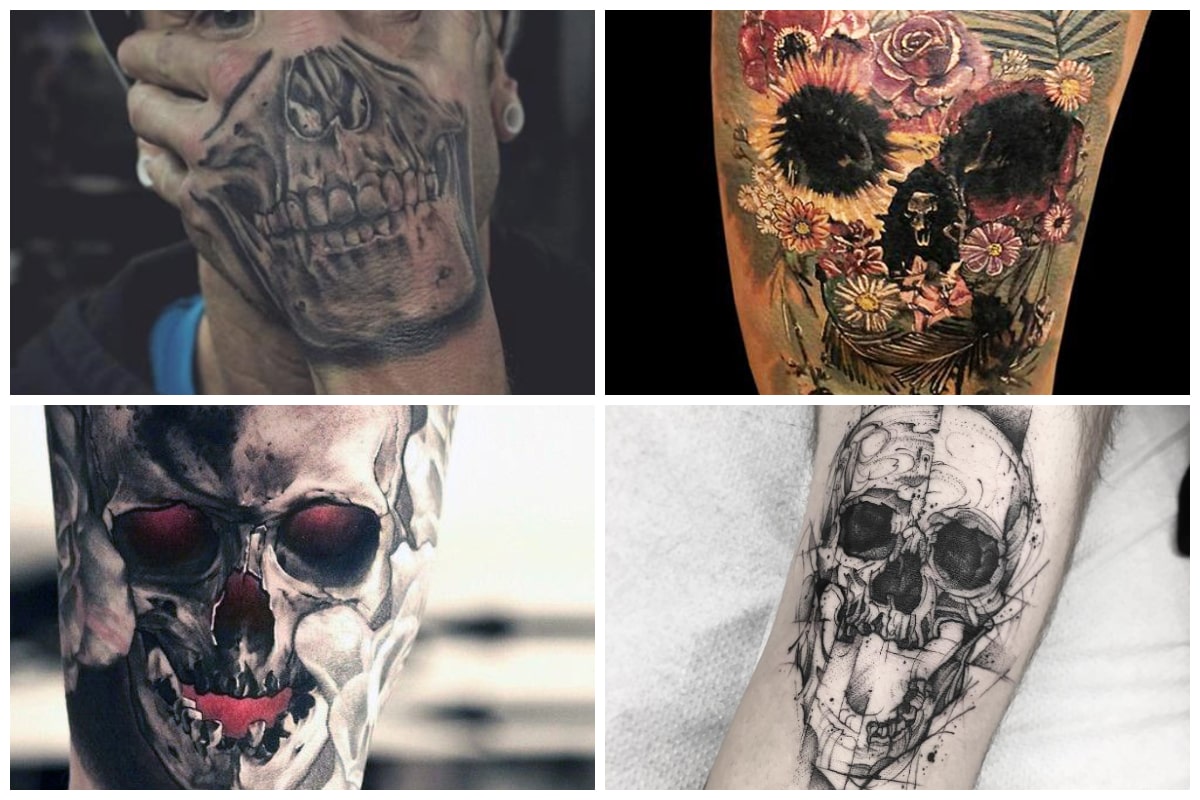 65 Incredible Skull Tattoos To Make Your Skin a Living Canvas