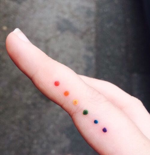 rainbow dots tattooTikTok Search