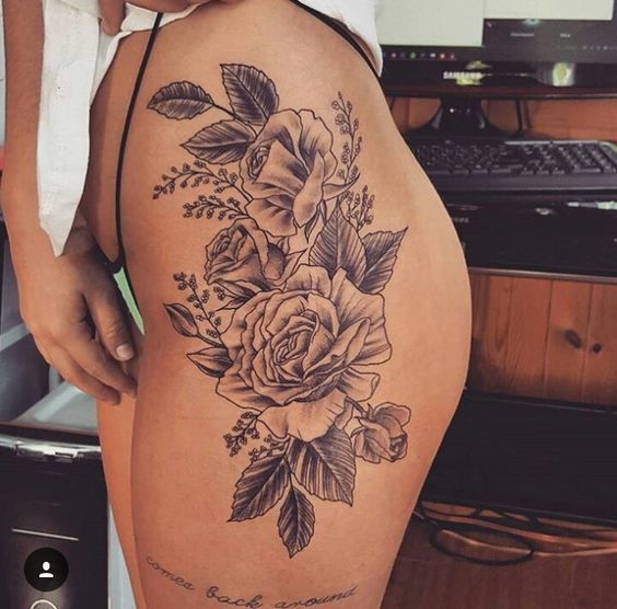 40 Creative Thigh Tattoo Ideas for Women | Inspirationfeed