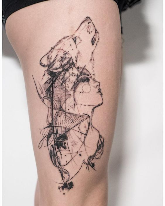 40 Creative Thigh Tattoo Ideas for Women | Inspirationfeed