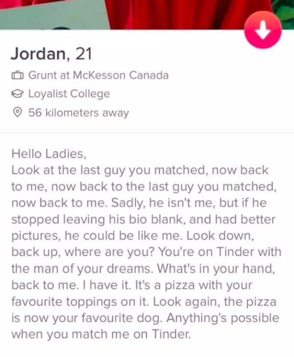 funny dating app bios female