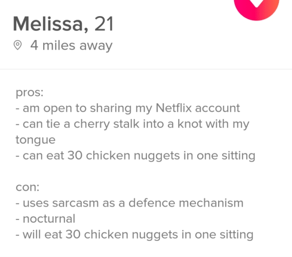 60 Creative Tinder Bios You May Want To Steal For Yourself Inspirationfeed