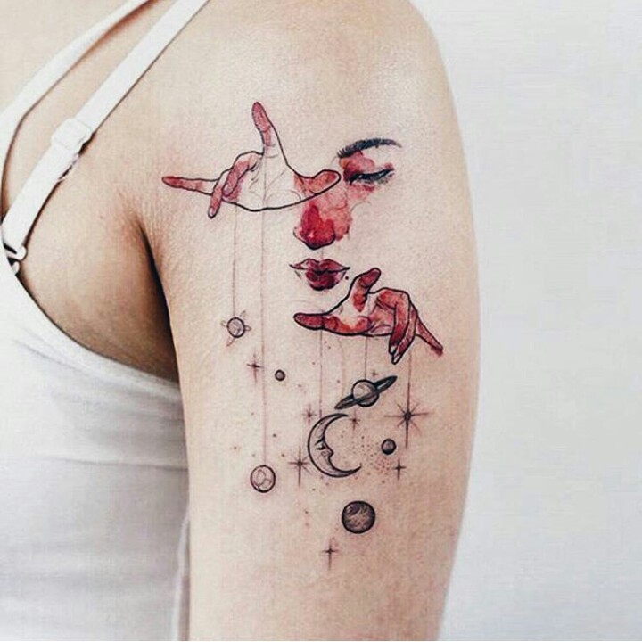 60 ideas for a gorgeous galaxy tattoo you will definitely love