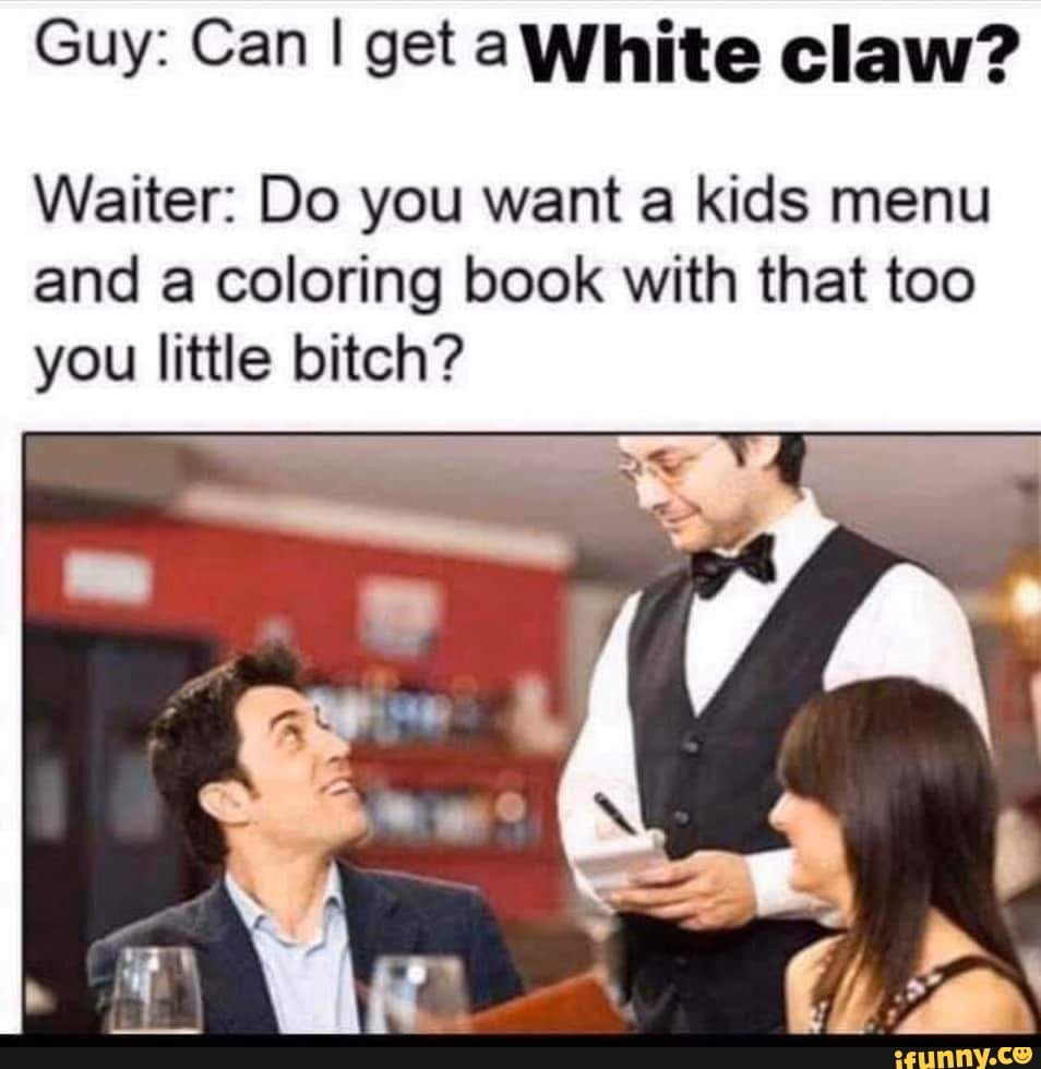 white claw gay memes