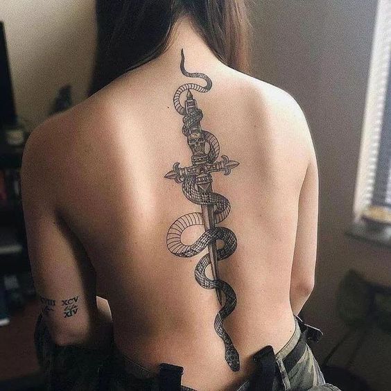 elegant spine tattoo ideas