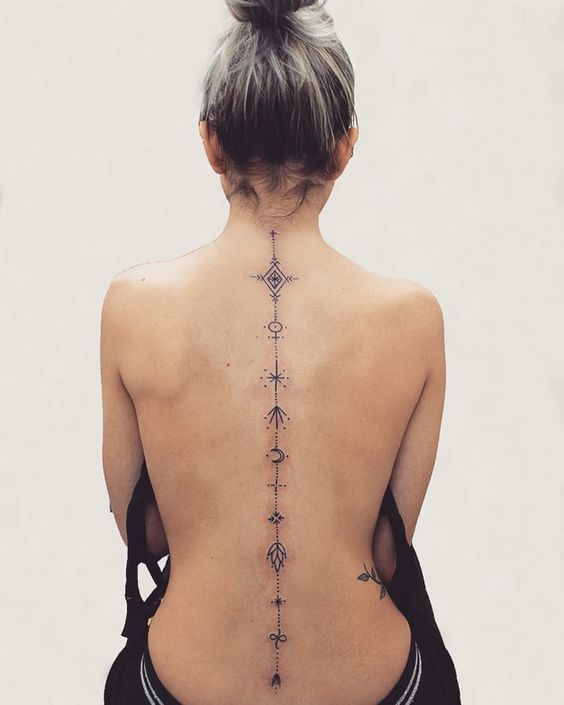 spine tattoo ideas western｜TikTok Search