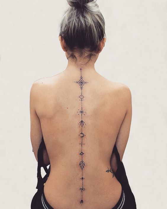 spine tattoo