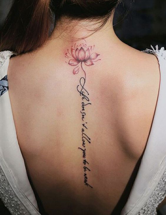 25 Baddie Womens Feminine Spine Tattoos With Meanings