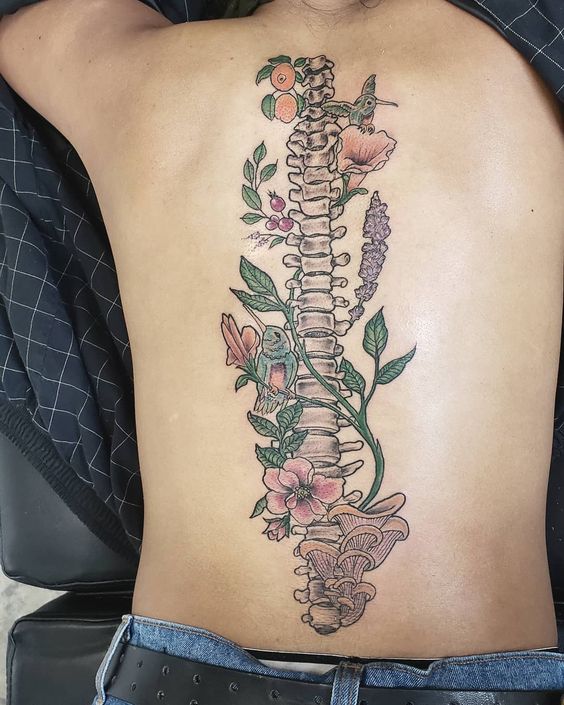 elegant spine tattoo ideas