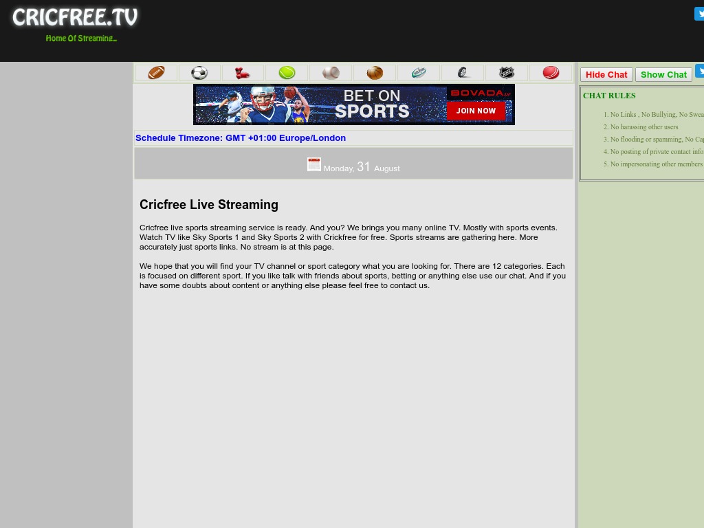 online streaming sites sports