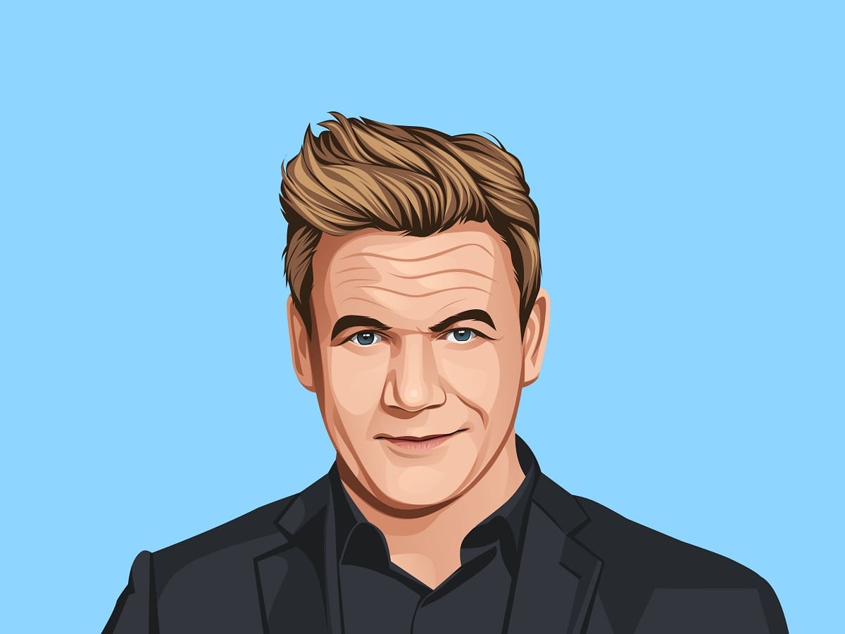 Gordon Ramsay Caricature Drawing by Carolyn Poindexter  Pixels