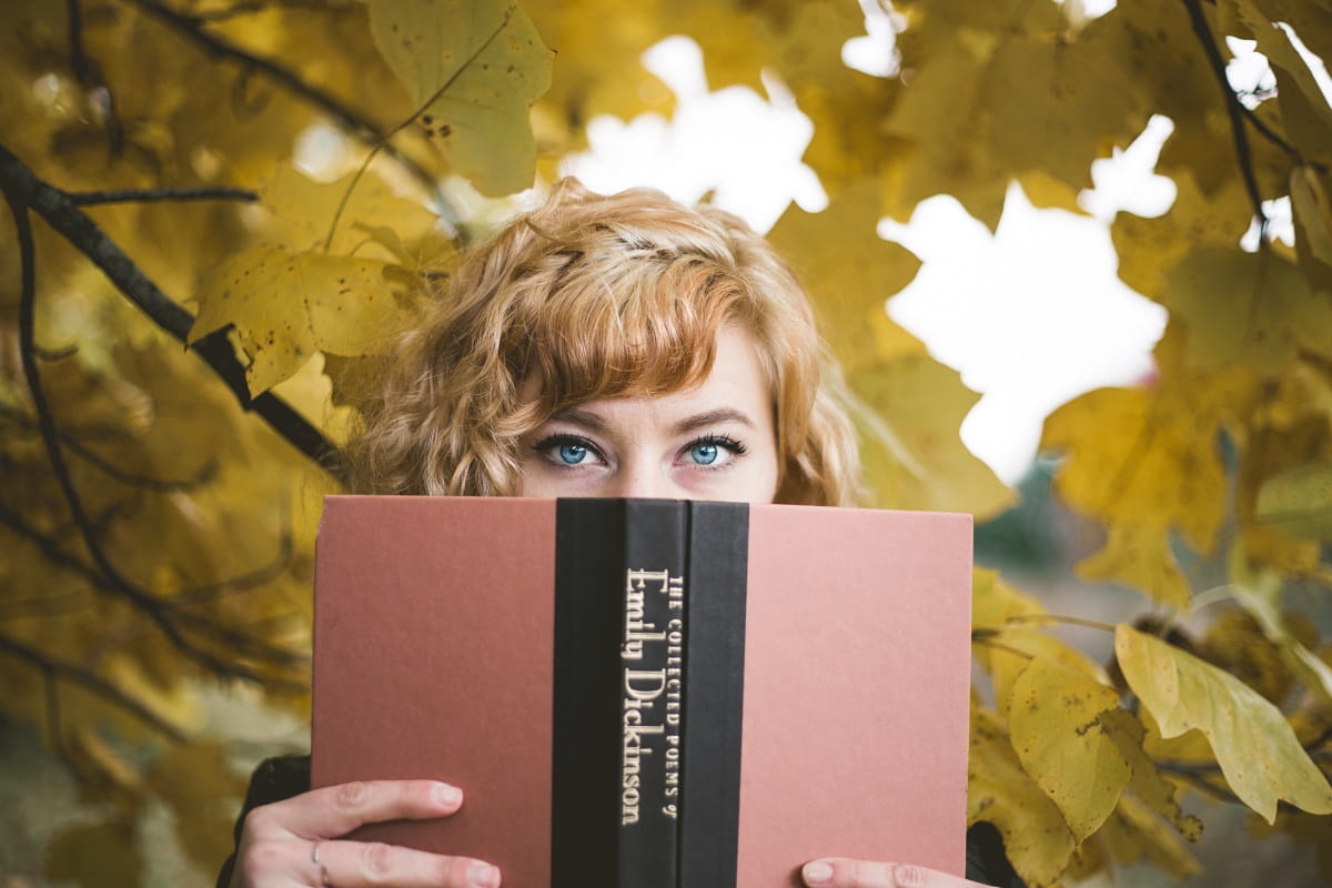 Woman Reading a Poem