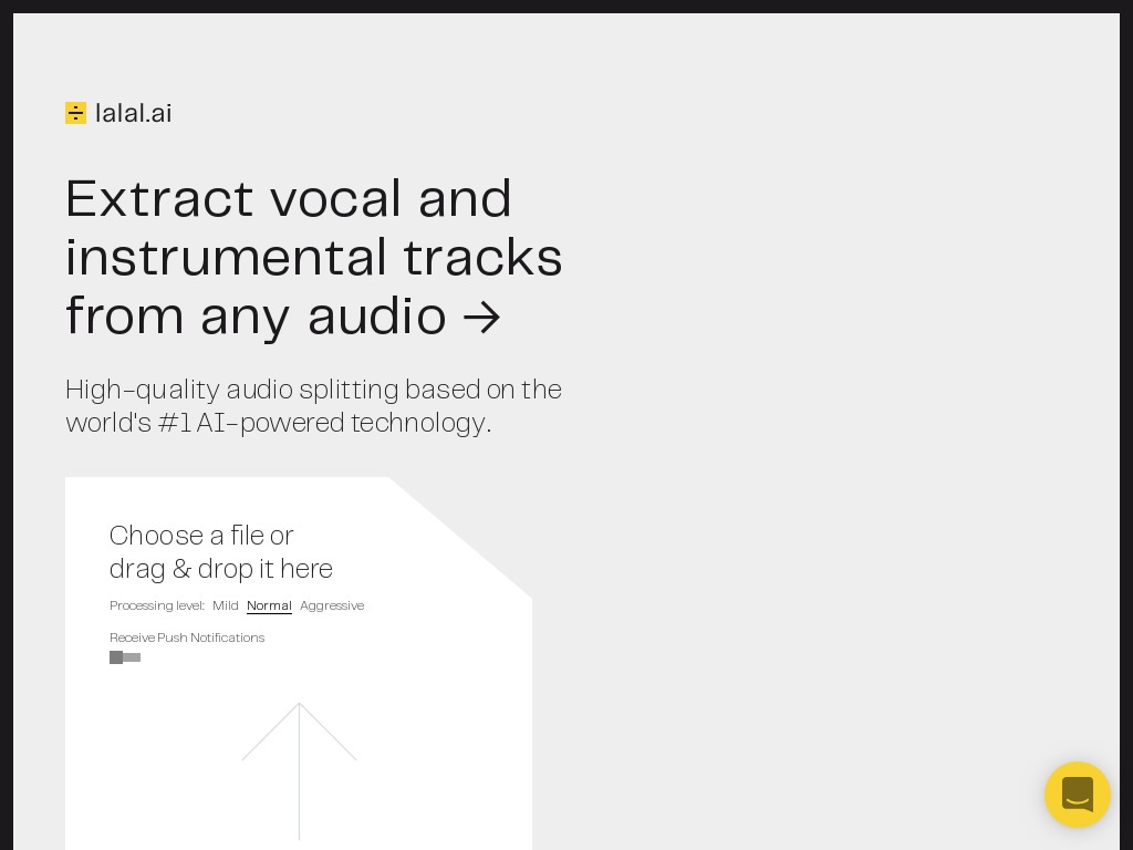 Extract Vocal and Instrumental Tracks From Any Audio with Lalal AI