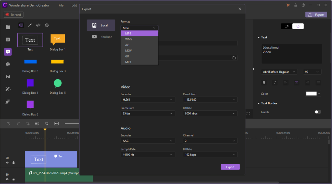 quick export wondershare democreator quick export wondershare democreator