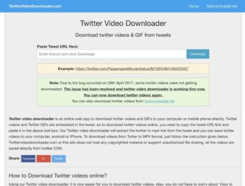 twitter video download software