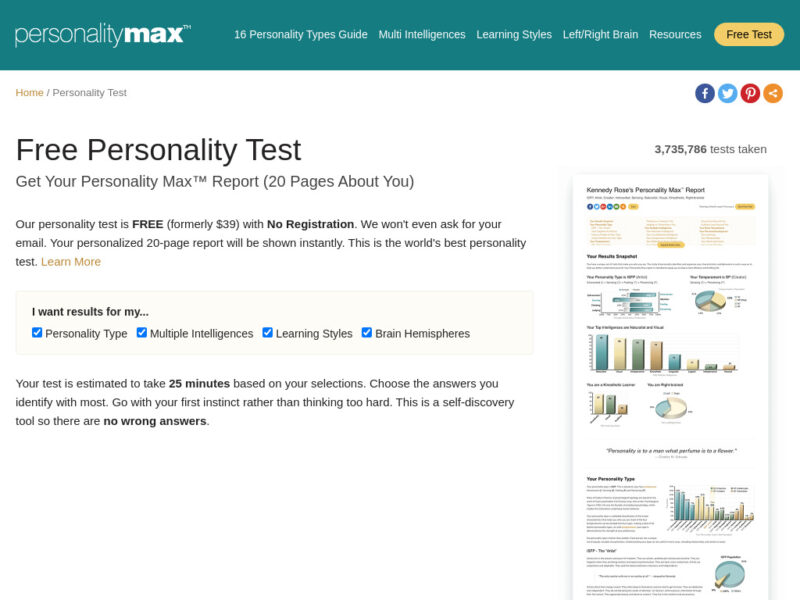 Left/Right Brain Test (Free) - Personality Max