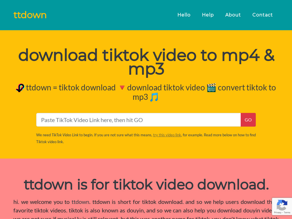 Mp3 ttdown.org Download TikTok