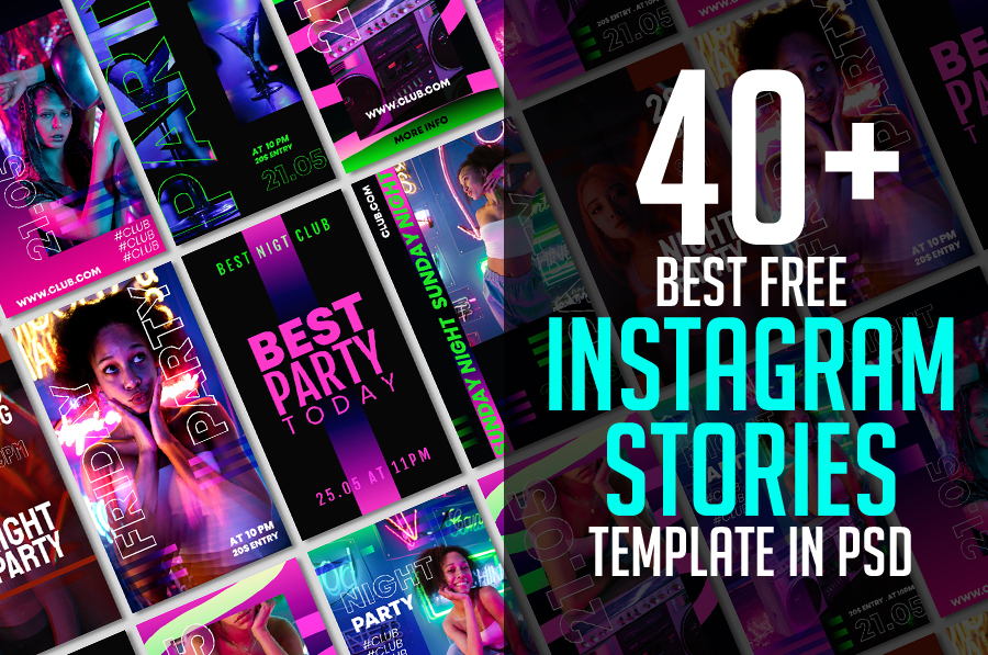 40+ Best Free Instagram Story PSD Templates in 2023 | Inspirationfeed