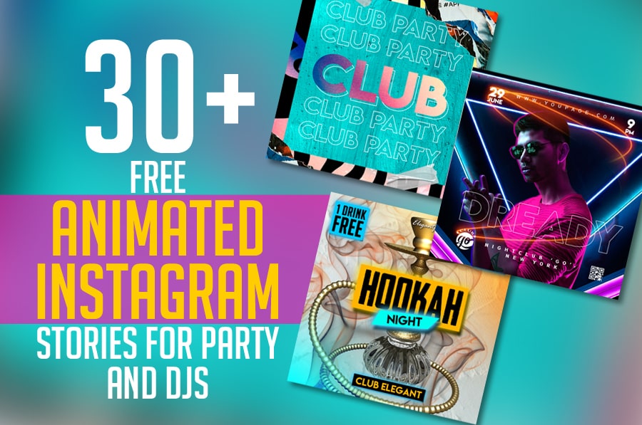30+ Free Animated Instagram Stories For Parties And Djs | Inspirationfeed