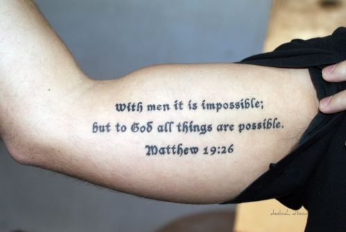 25 Inspiring Bible Verse Tattoos  Tattoo Me Now