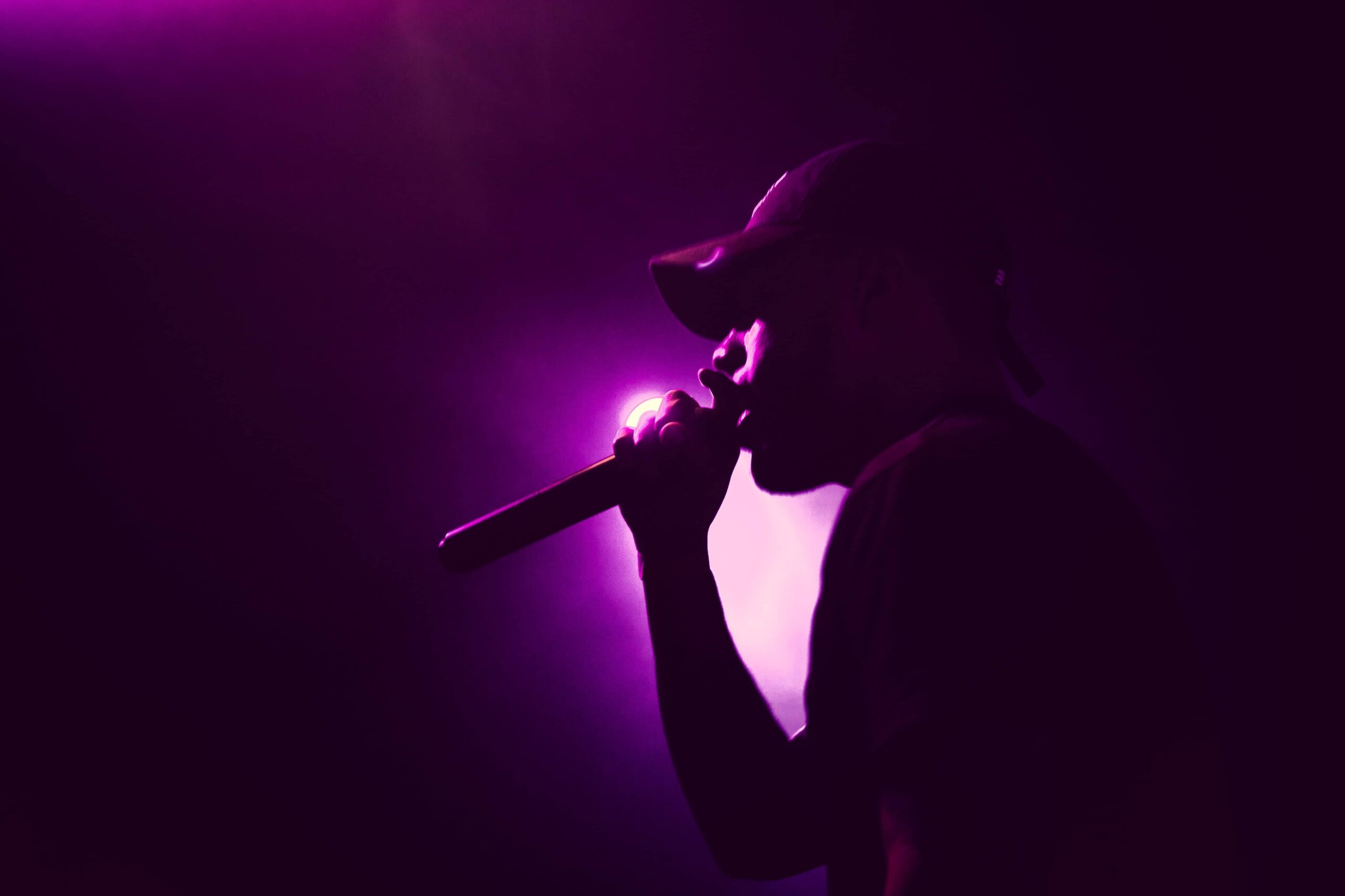 Rapper Singing at a concert-min