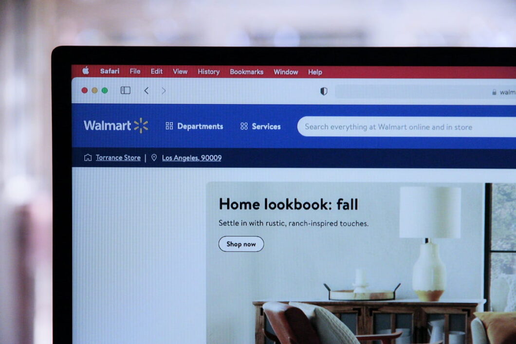 Walmart Website Open On A Laptop Computer 1060x707 