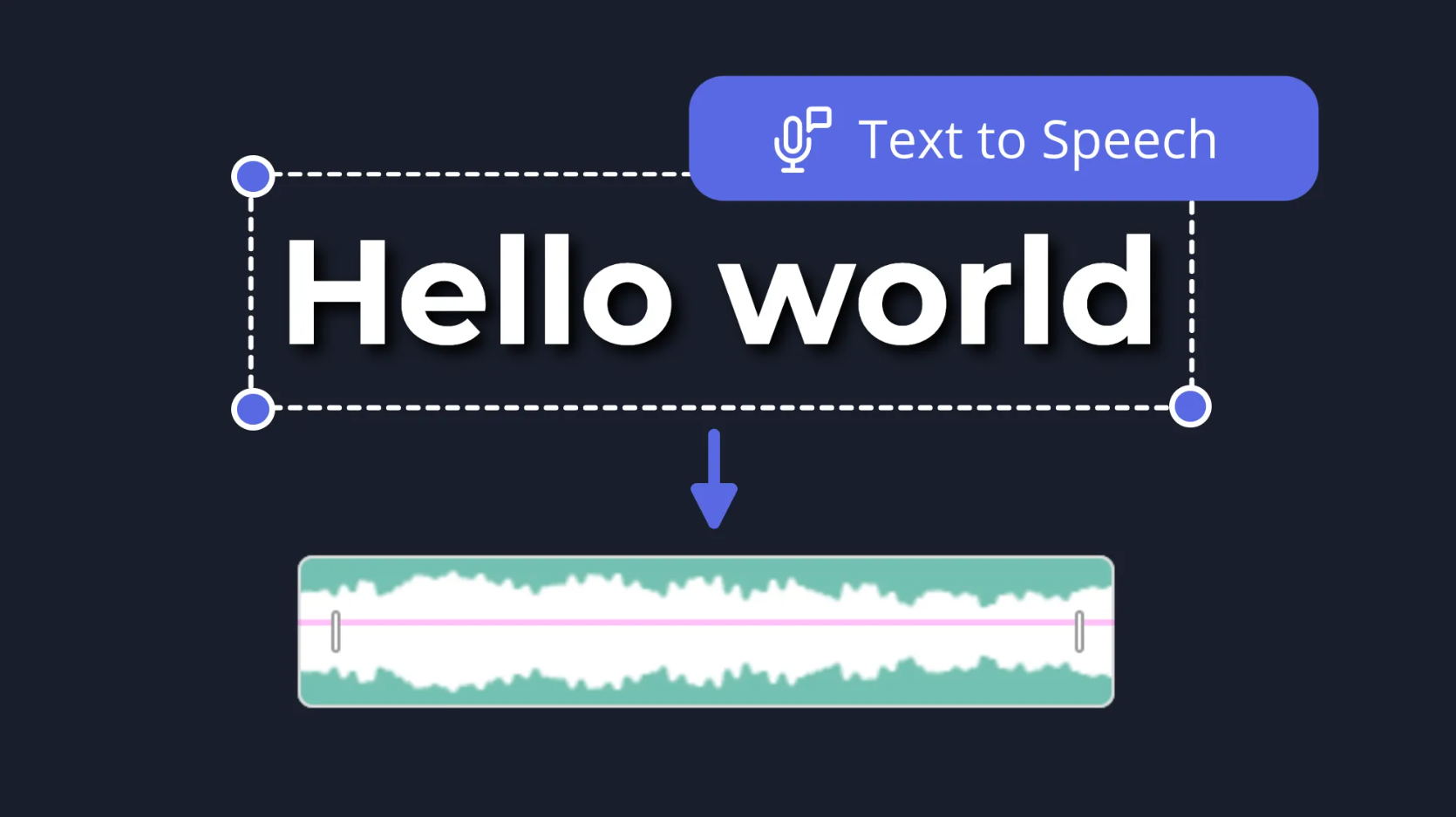 choose the text to speech icon  