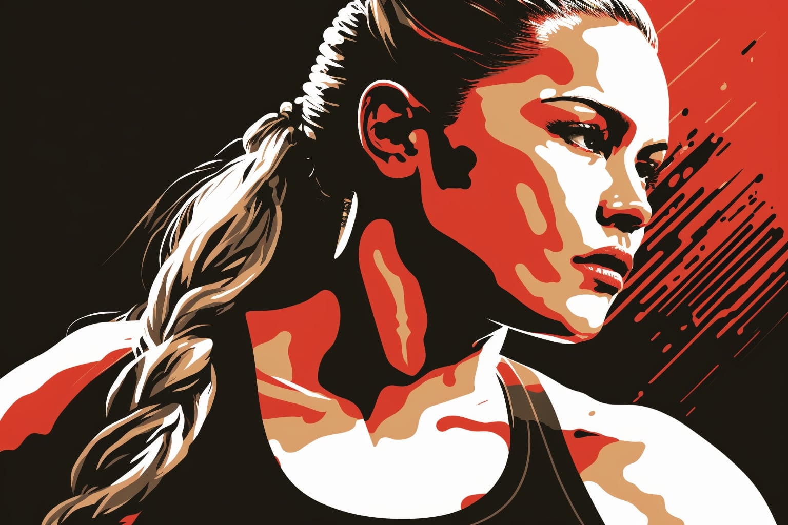 Ronda Rousey Vector Illustration