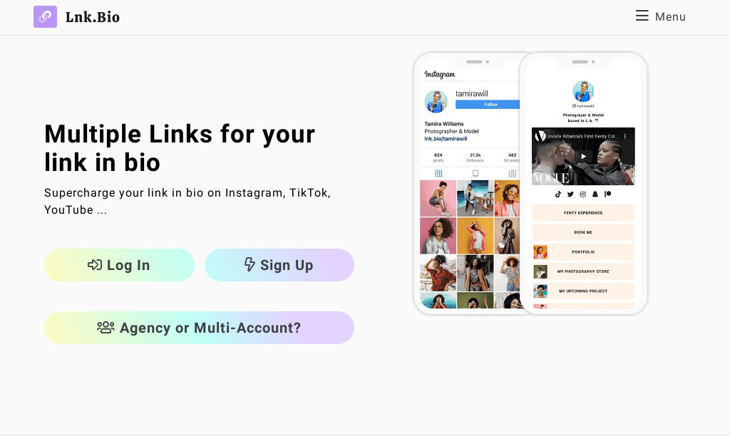 14 Best Link-in Bio Tools for Instagram and TikTok | Inspirationfeed